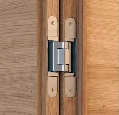 25 मिमी ड्रिलिंग दूरी ब्रश पॉलिश स्लेट ब्लैक छिपे हुए हिंग्स / छिपे हुए क्रॉस हिंग 1.2 मिमी